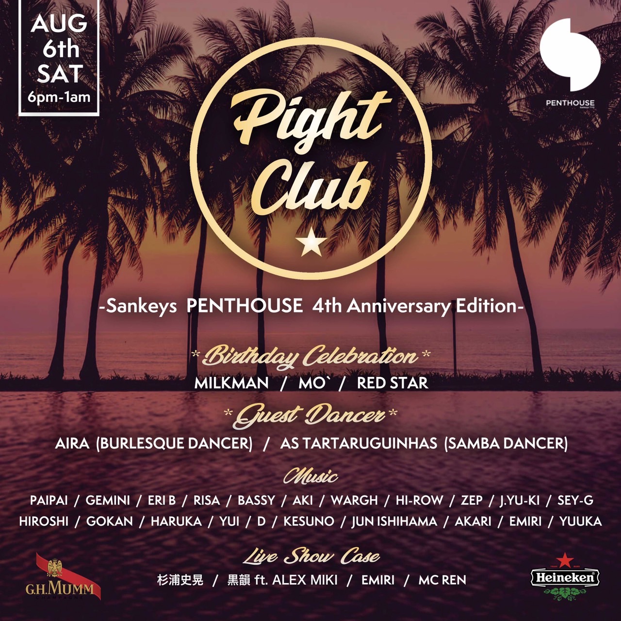 Pight Club -Sankeys PENTHOUSE 4th Anniversary Edition-